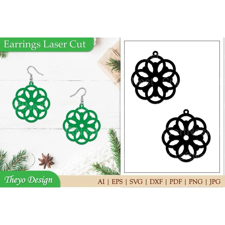 Laser Cut Earrings SVG Bundle