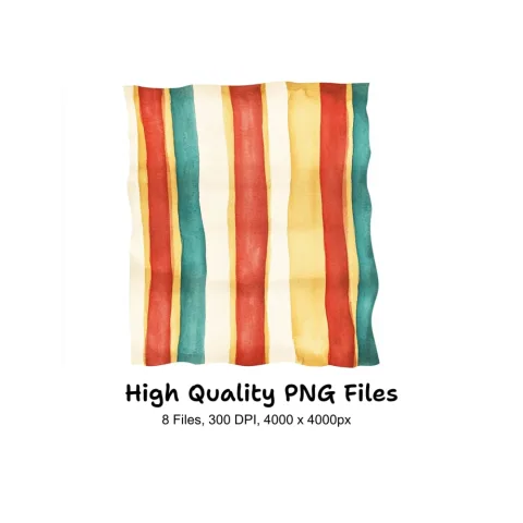 Striped Background Clipart Bundle