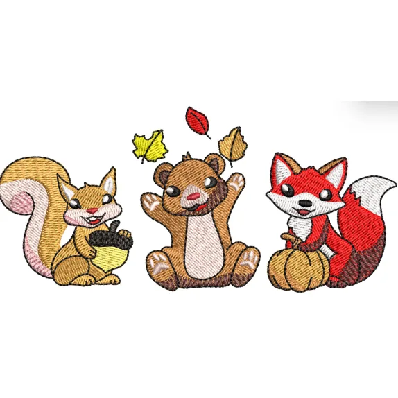 Rats Embroidery Design