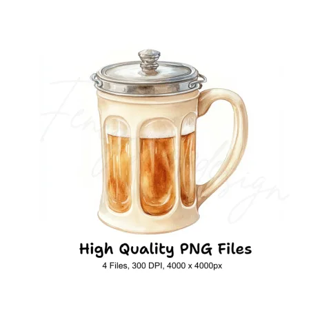 Oktoberfest Beer Stein Clipart Bundle