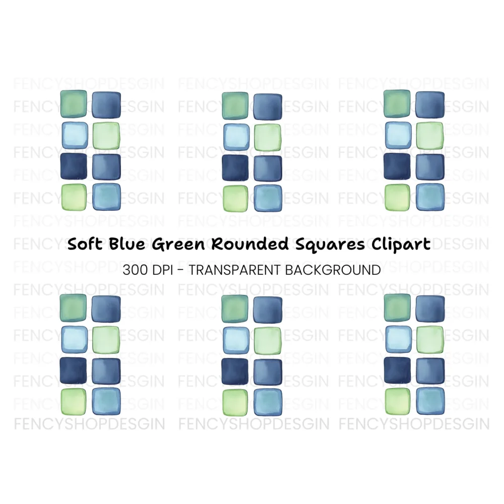 Square Swatches Clipart Bundle