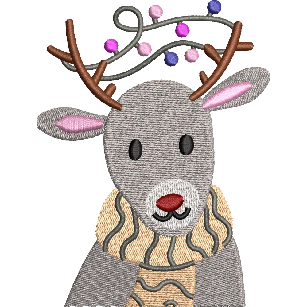 Deer Embroidery Design