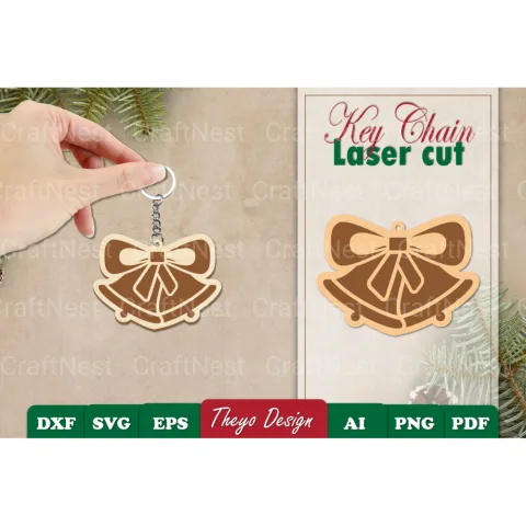 Christmas Keychain SVG Bundle