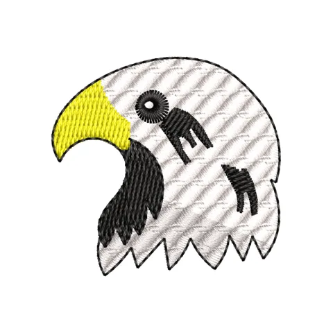 Eagle Head Embroidery Design