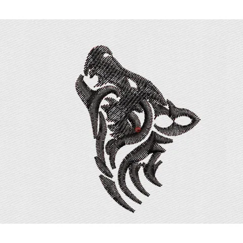 Wolf Embroidery Design