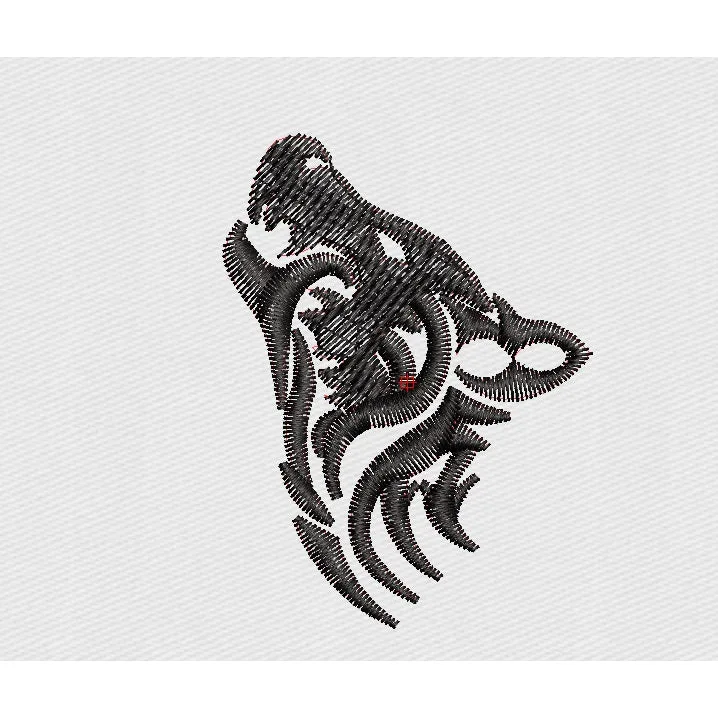 Wolf Embroidery Design