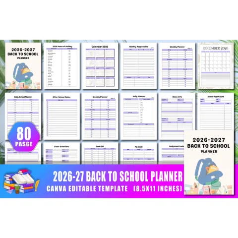 Back to School Planner