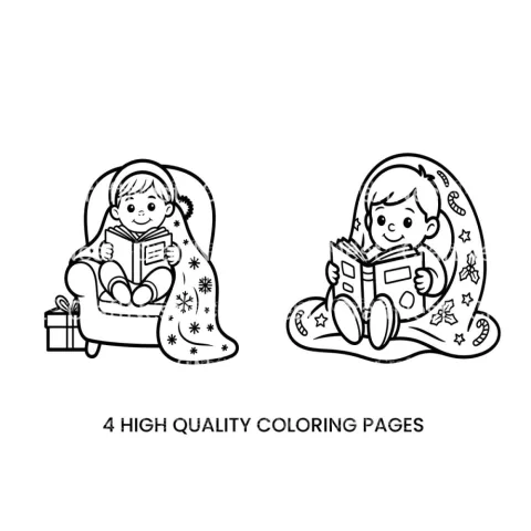Self Care Reading Boy Coloring Books