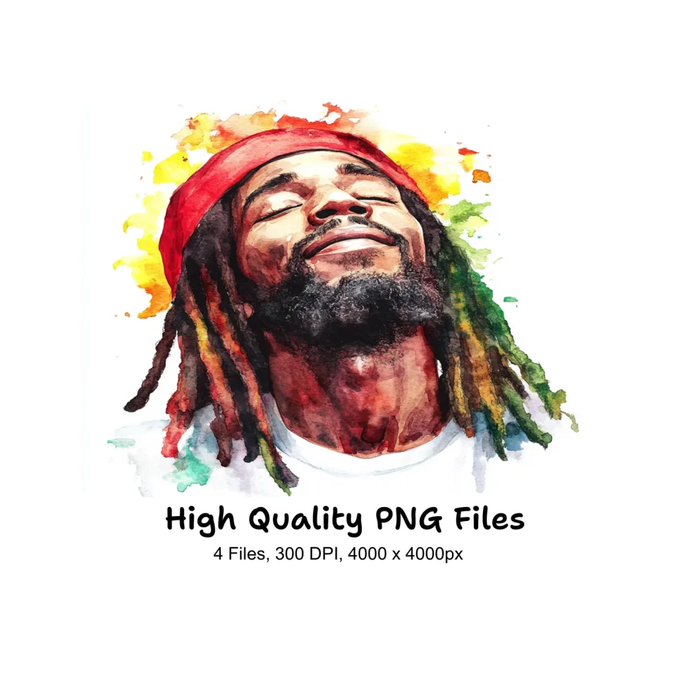 Reggae Man Clipart Bundle
