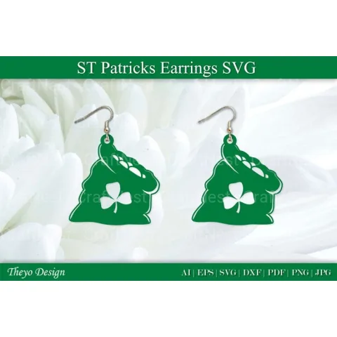 St Patrick's Day Earrings SVG Bundle
