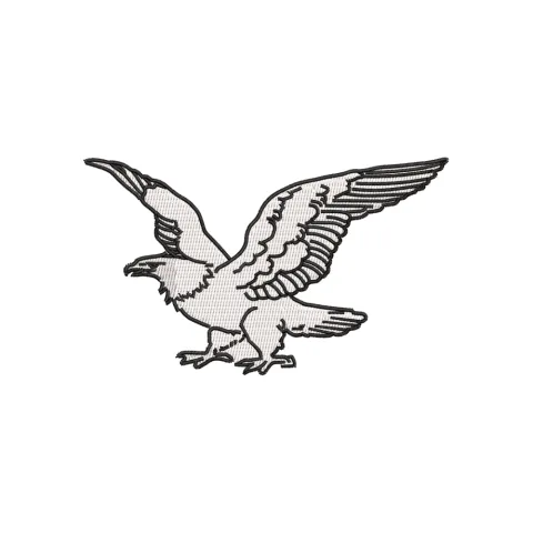 Flying Eagle Embroidery Design