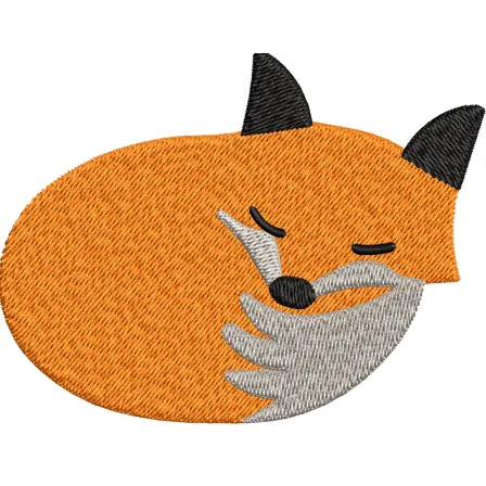 Fox Embroidery Design