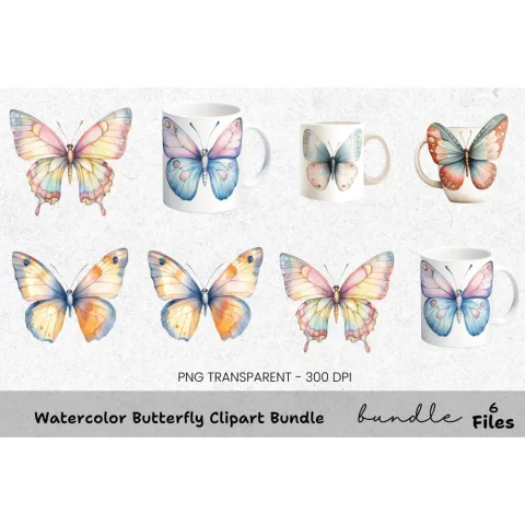 Butterfly Clipart Bundle