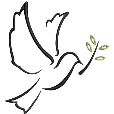 Pigeon Embroidery Design