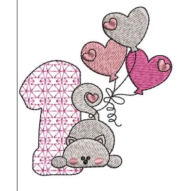 Cat Embroidery Design