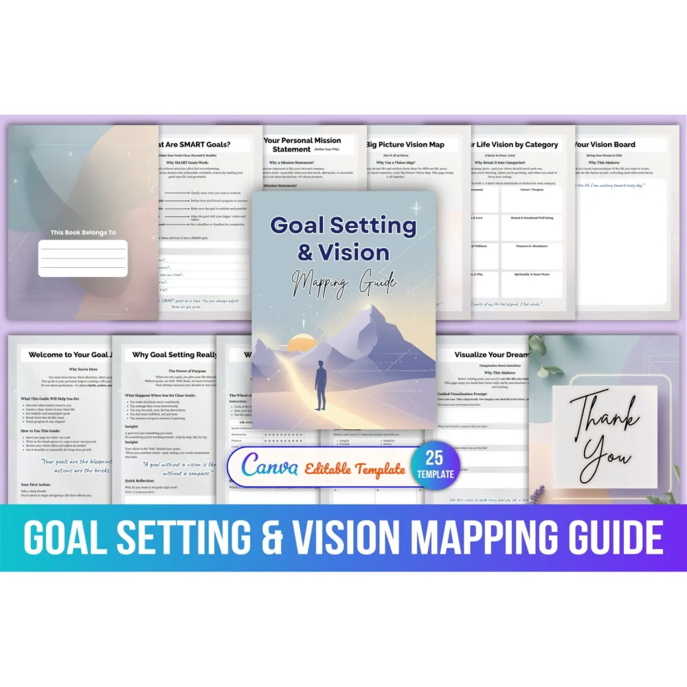 Goal Setting Vision Mapping Planner