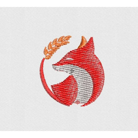 Fox Embroidery Design