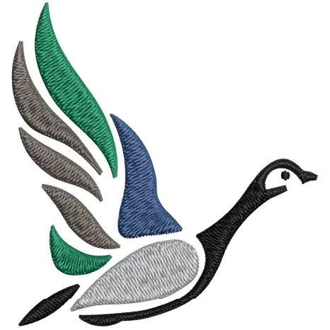 Duck Embroidery Design
