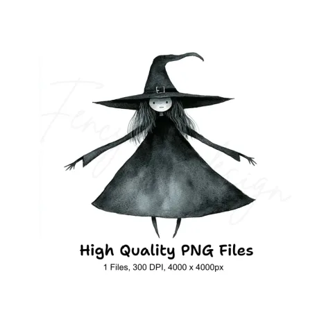Cute Witch Clipart Bundle