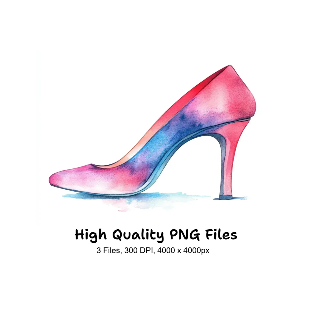 Vibrant High Heels Clipart Bundle