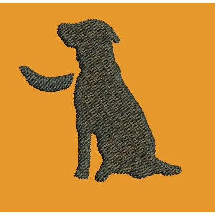 Minimalist Pet Pose Embroidery Design