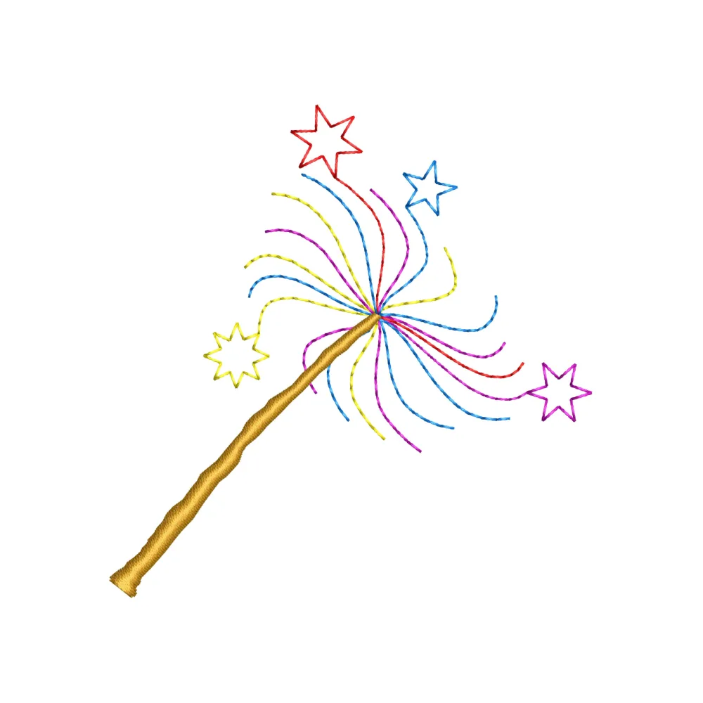 Wiz Embroidery Design