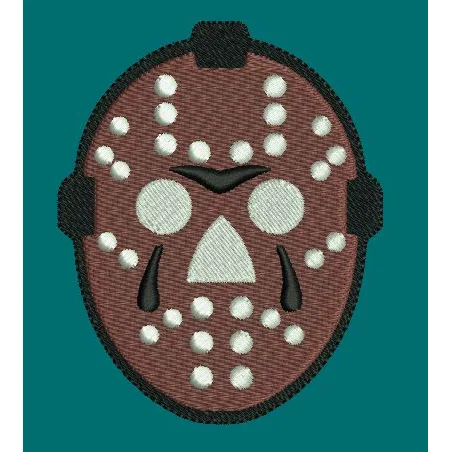 Dotted Protective Facepiece Embroidery Design