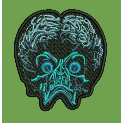 Bioluminescent Neural Entity Embroidery Design