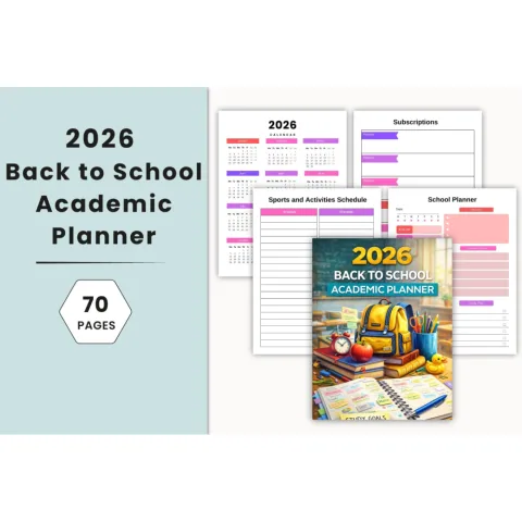 Back to School Academic Planner