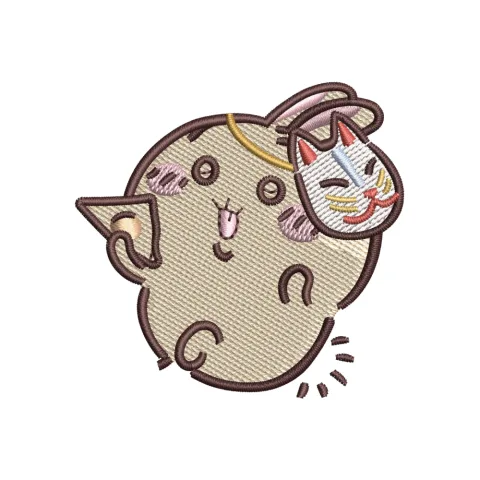 Lolly Kitty Embroidery Design