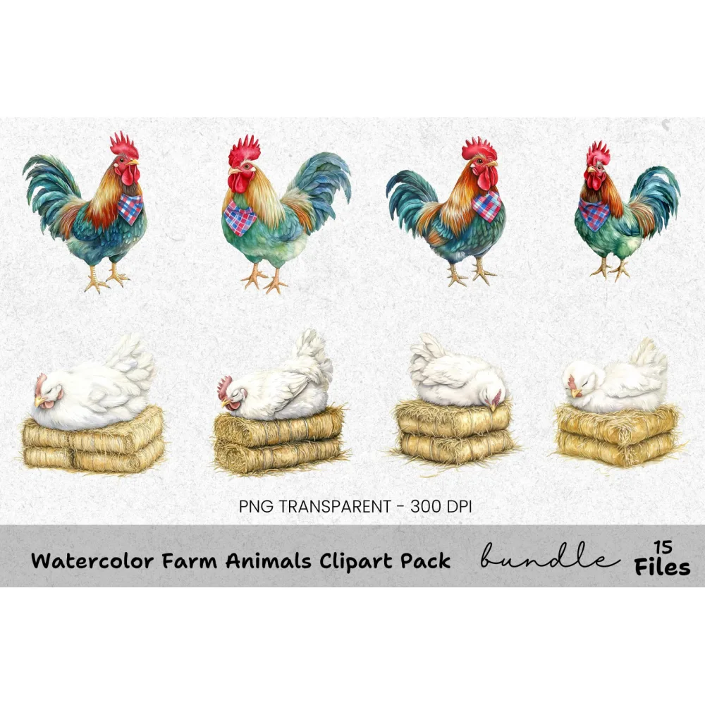 Farm Animals Clipart Bundle