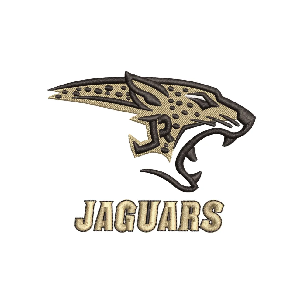Jaguar Head Embroidery Design