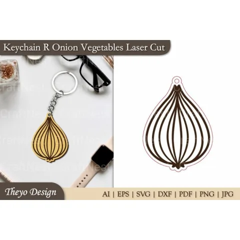 Keychain Vegetables SVG Bundle