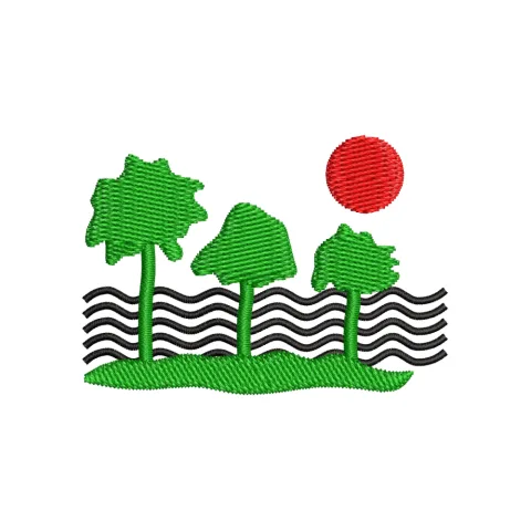 Village Wind Embroidery Design