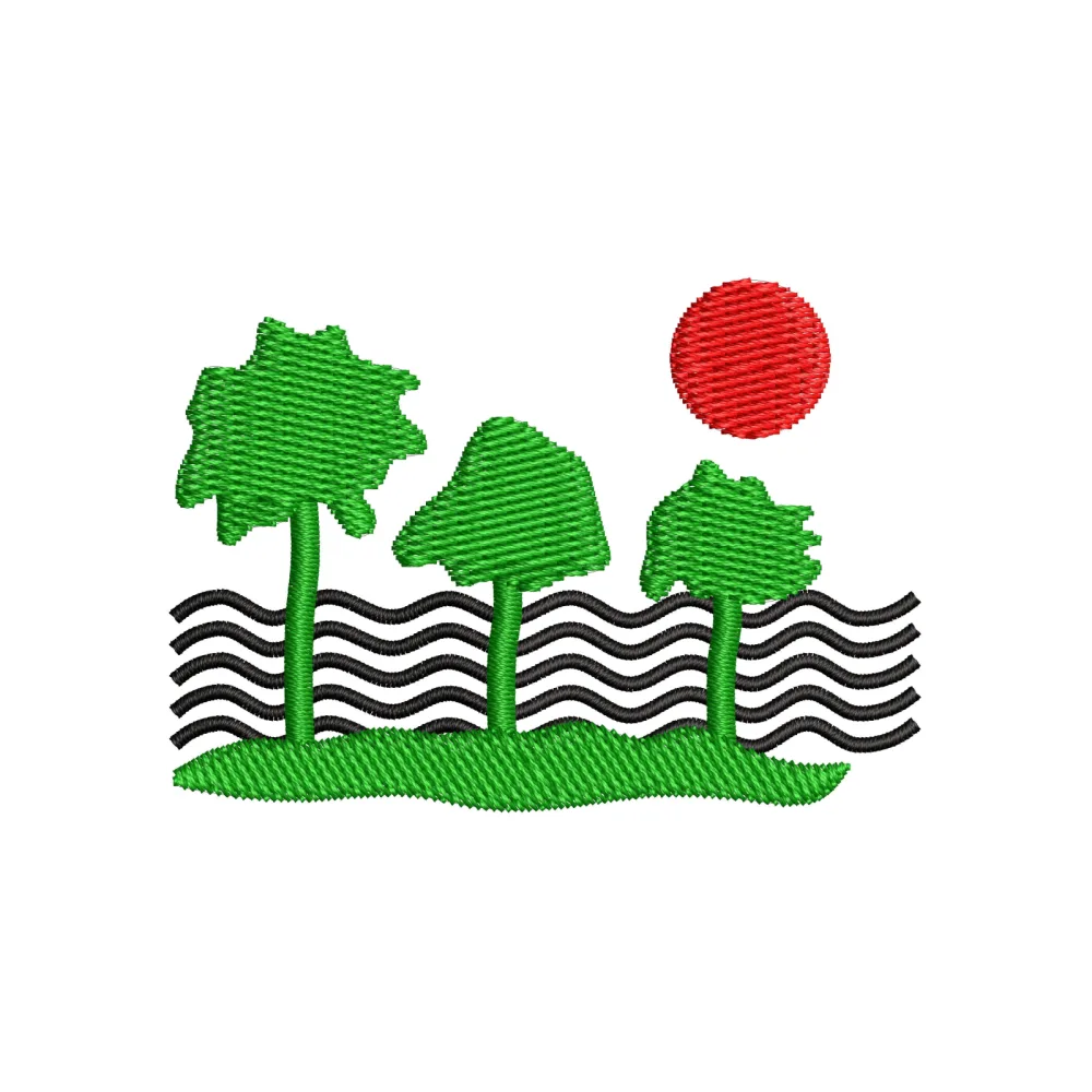 Village Wind Embroidery Design