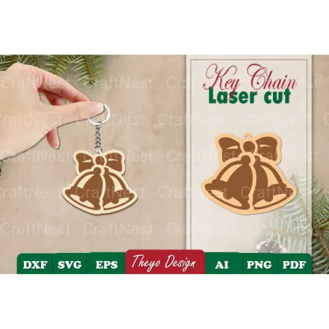 Christmas Keychain SVG Bundle