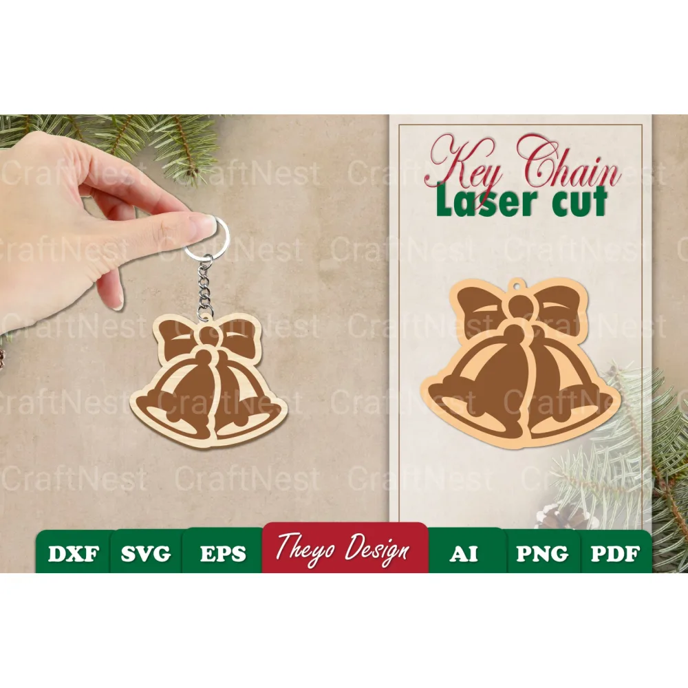 Christmas Keychain SVG Bundle