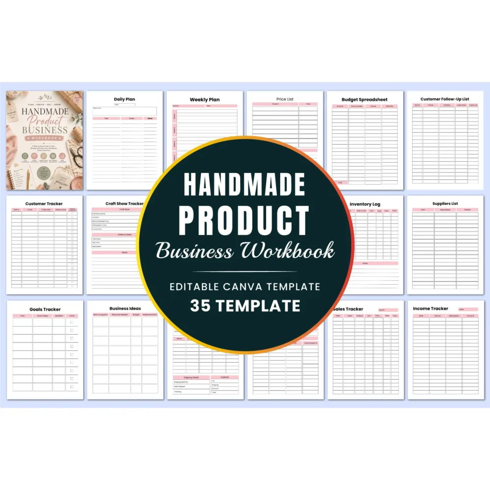 Handmade Product Business Workbook