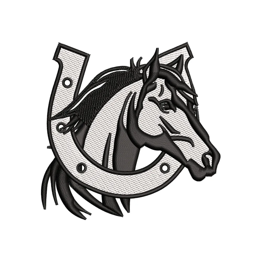 Horse Care Shoe Embroidery Design