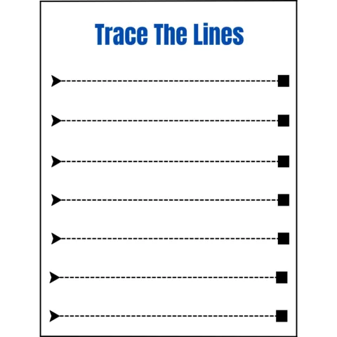 Trace the Lines Basic Strokes Workbook