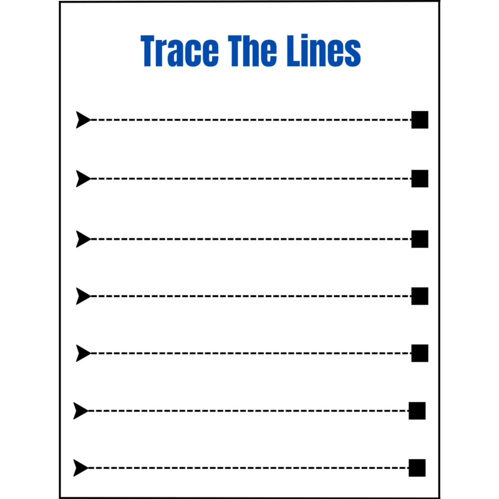 Trace the Lines Basic Strokes Workbook