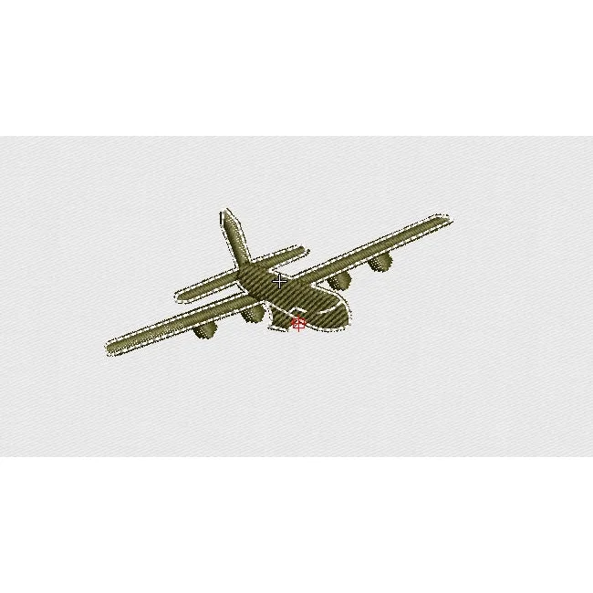 Plane Embroidery Design