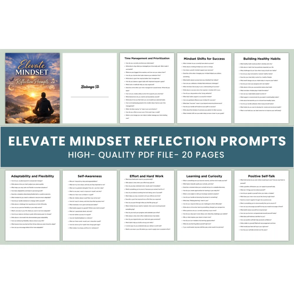 Elevate Mindset Reflection Prompts