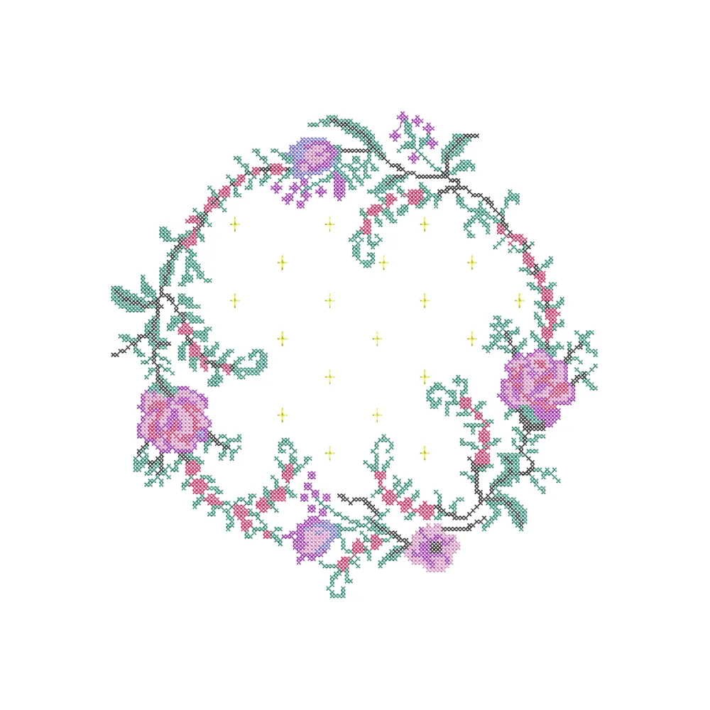 Crossstitch Frame Embroidery Design