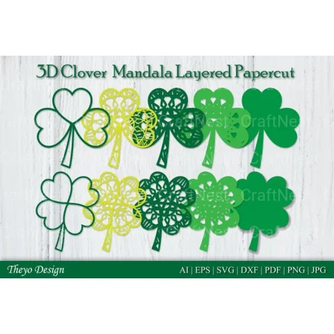 Clover Mandala SVG Bundle