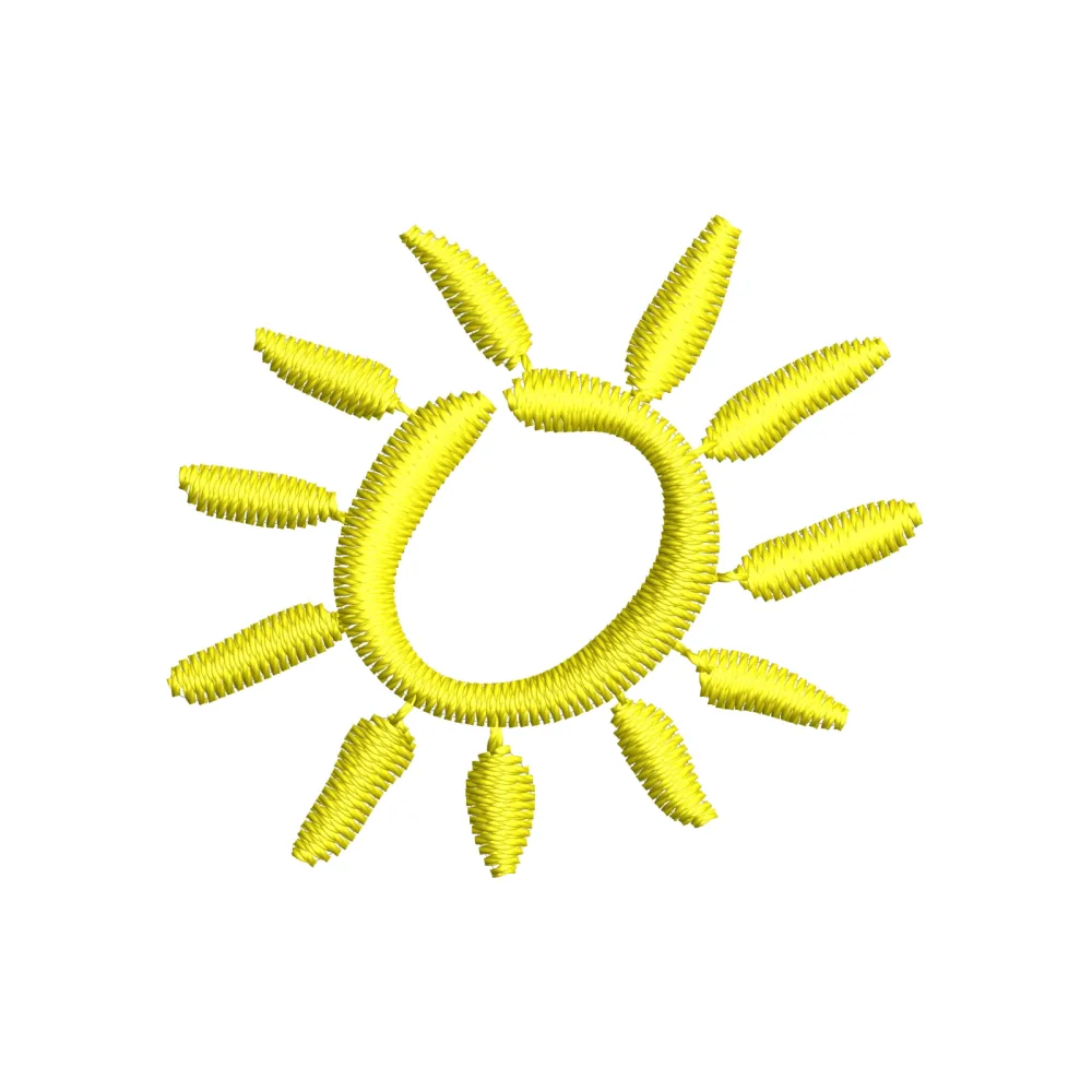 Sun Embroidery Design