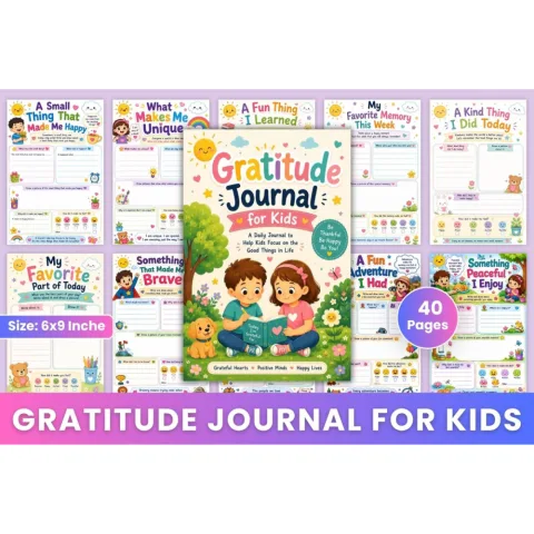 Gratitude For Kids Journal