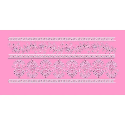 Intricate Paisley and Floral Gala Panel Embroidery Design