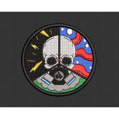 Skull Embroidery Design
