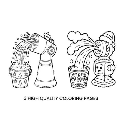 Water Gun Fun Coloring Books